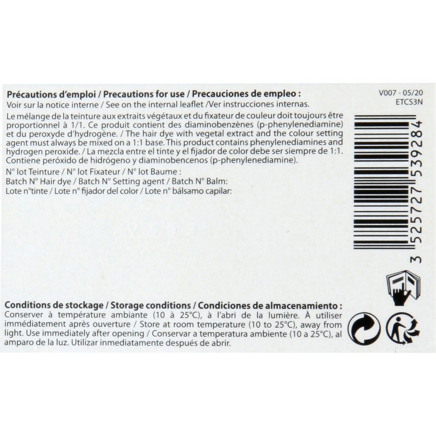 Coloration Permanente Châtain Foncé 3N Sans Ammoniaque Color et Soin 3 CHENES 