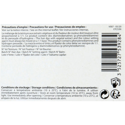 Coloration Permanente Châtain Foncé 3N Sans Ammoniaque Color et Soin 3 CHENES 