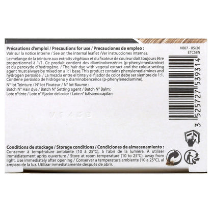 Coloration Permanente 8n Blond Blé Sans Ammoniaque Color et Soin 3 CHENES