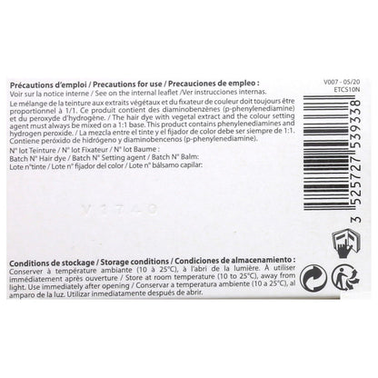 Coloration Permanente 10n Blond Platine Sans Ammoniaque Color et Soin 3 CHENES