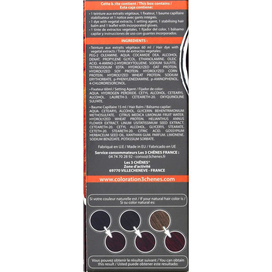 Coloration Permanente 4m Châtain Acajou Sans Ammoniaque Color et Soin 3 CHENES