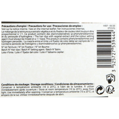 Coloration Permanente 7G Blond Doré Sans Ammoniaque Color et Soin 3 CHENES 