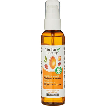 Huile Massage Argan Jojoba Tous Types de Peaux NECTAR OF BEAUTY