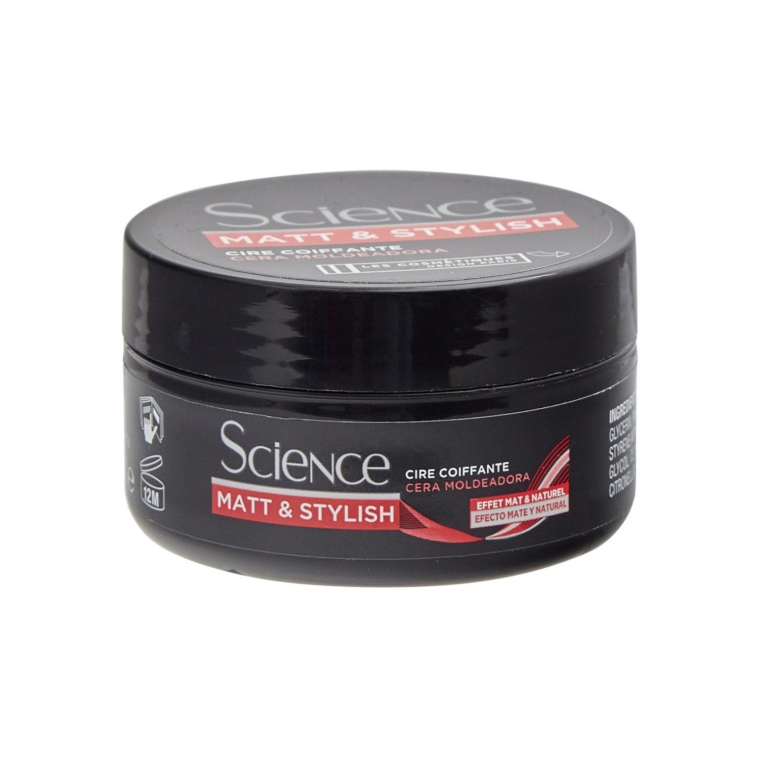 Cire Coiffante Effet Mat et Naturel LCS SCIENCE KERA le pot de 75mL