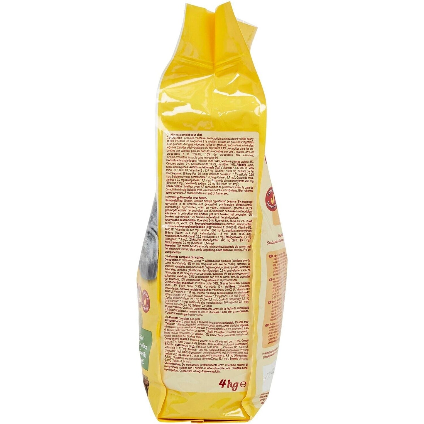 Croquettes pour chats adultes stérilisés au poulet et aux légumes Pour Chat Adulte Stérilisé Volaille Carotte Pois Vitalive COMPANINO 