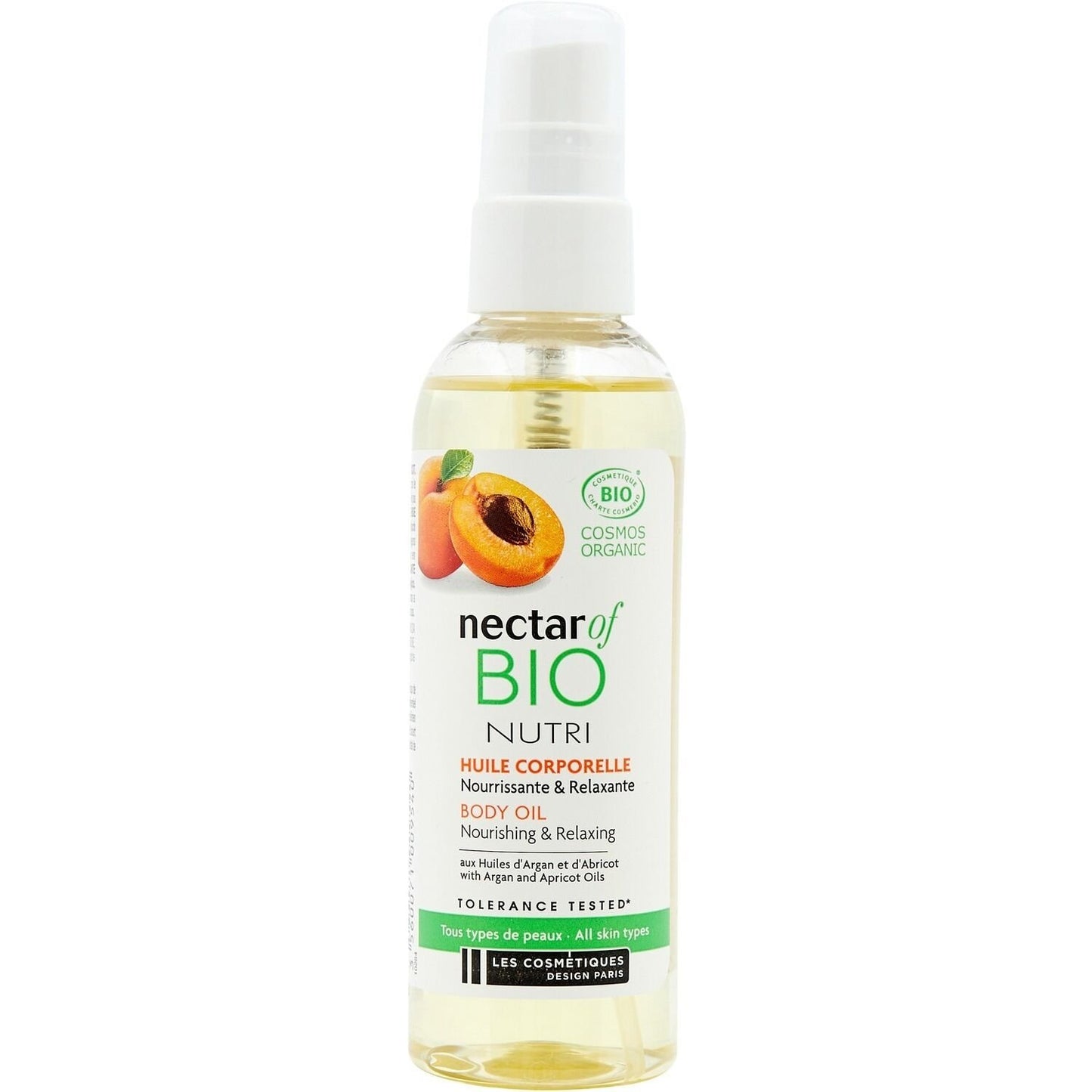 Huile Nourrissante et Relaxante Argan Abricot NECTAR OF BIO