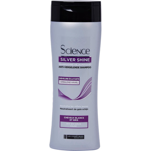 Shampoing Cheveux Blancs et Gris Silver Shine Déjaunissant SCIENCE le flacon de 300mL