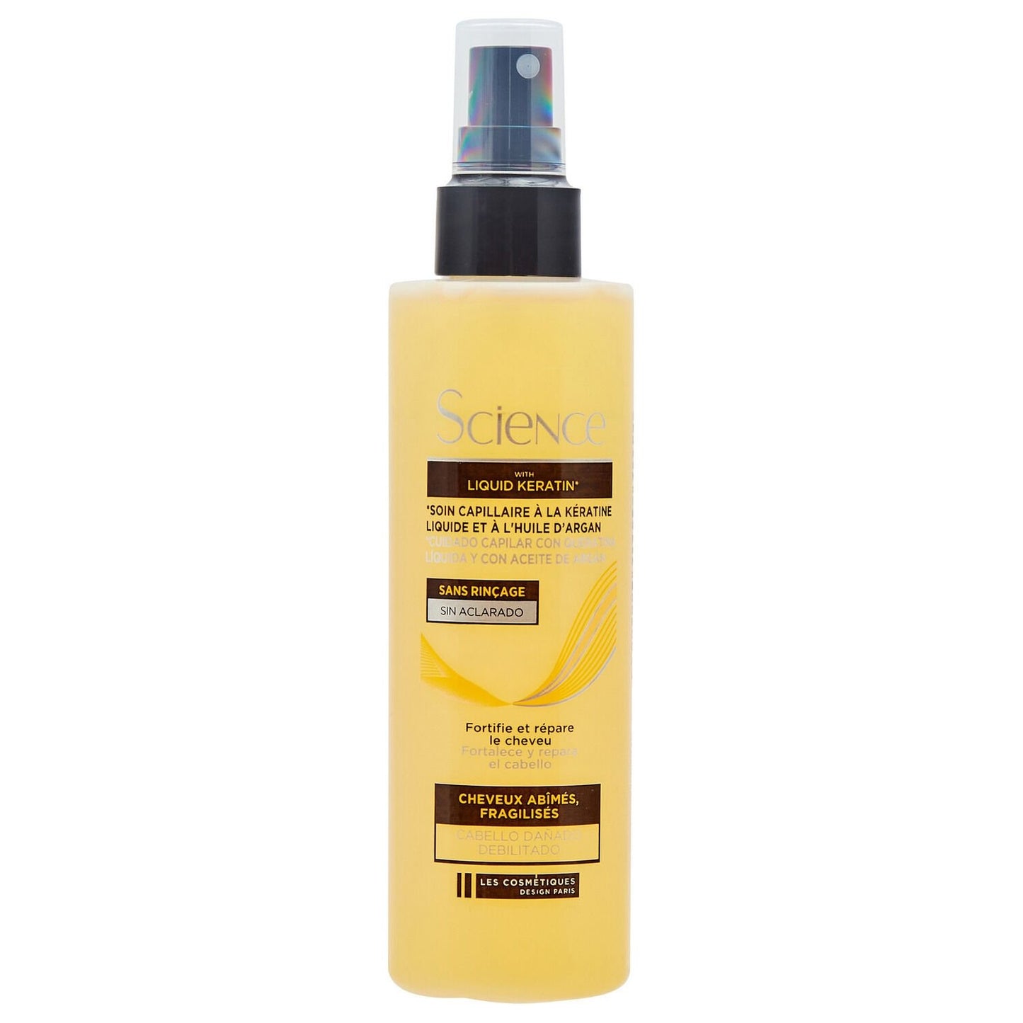 Soin Cheveux Abîmés Kératine Argan Sans Rinçage LCS SCIENCE KERA