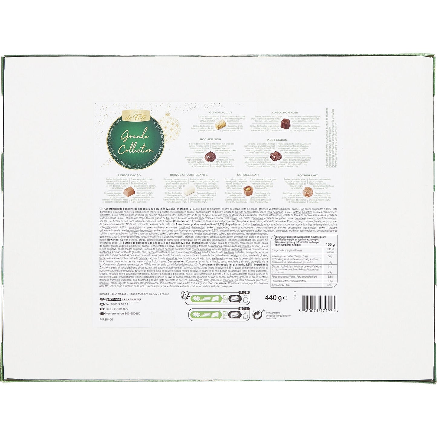 Chocolate Pralines Assortment FESTIVE SPIRIT