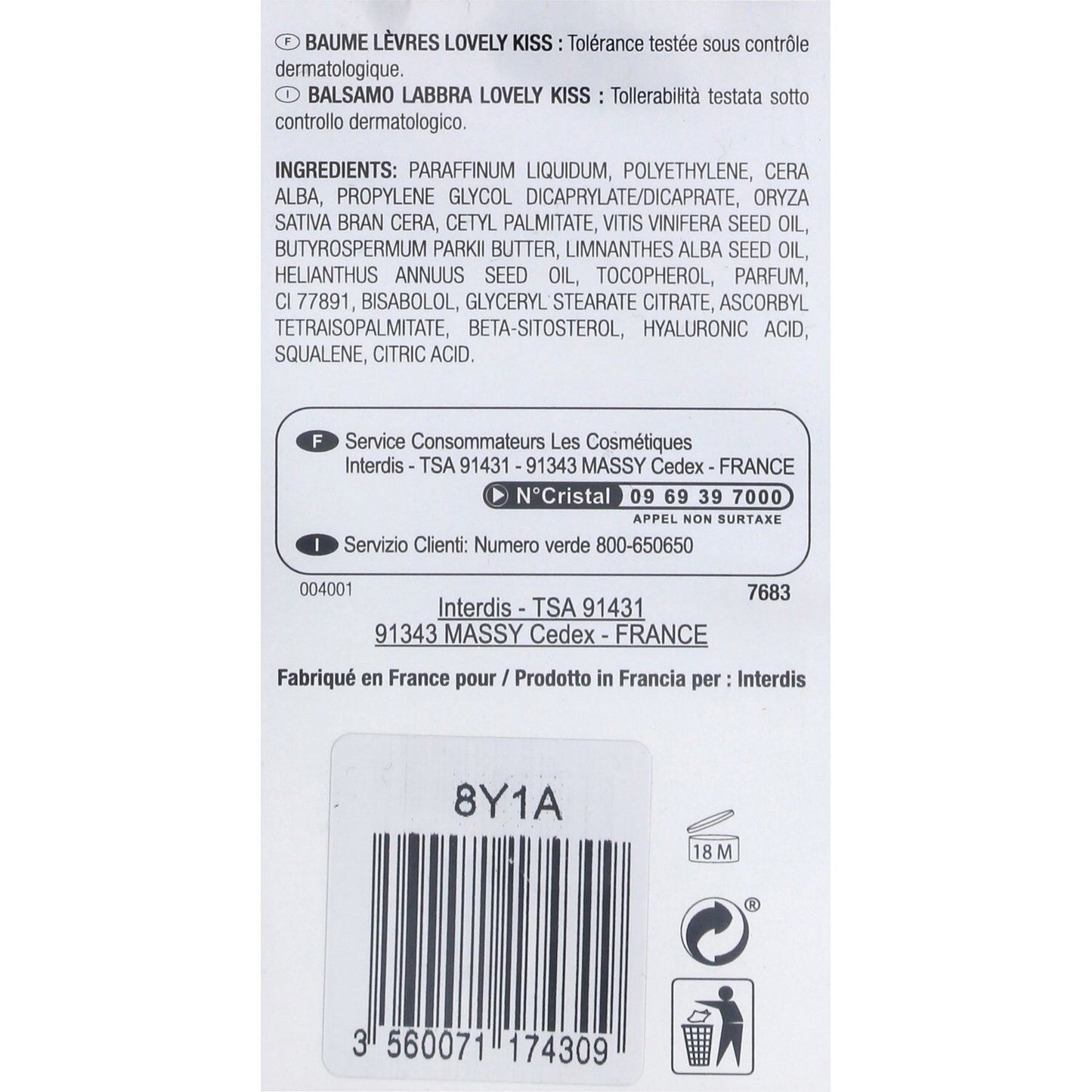 Lip Care 01 Hydrate Me PRO'S