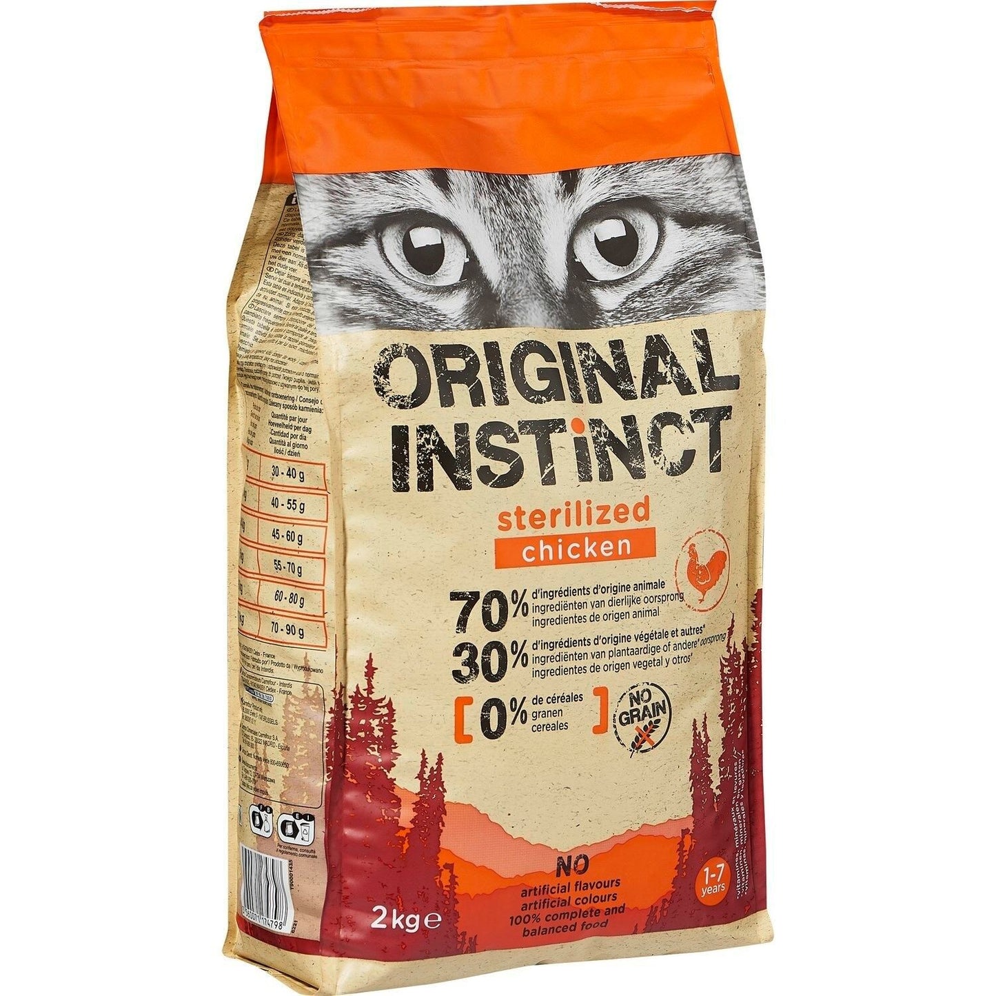 Croquettes pour Chat Adulte Stérilisé Sans Céréales Poulet Original Instinct ORIGINAL INSTINCT