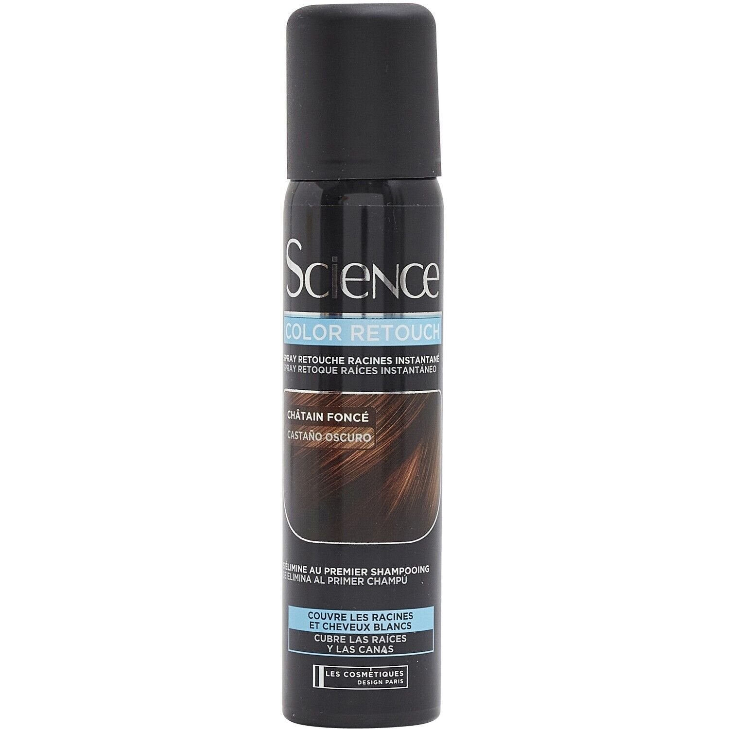 Retouche Racine Châtain Foncé KERA SCIENCE le spray de 75mL