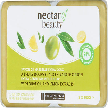 NECTAR OF BEAUTY Olive and Lemon Marseille Solid Soap