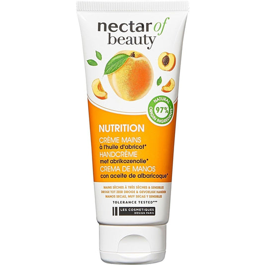 Crème Main Nutrition A l'Huile d'Abricot NECTAR OF BEAUTY le flacon de 100mL