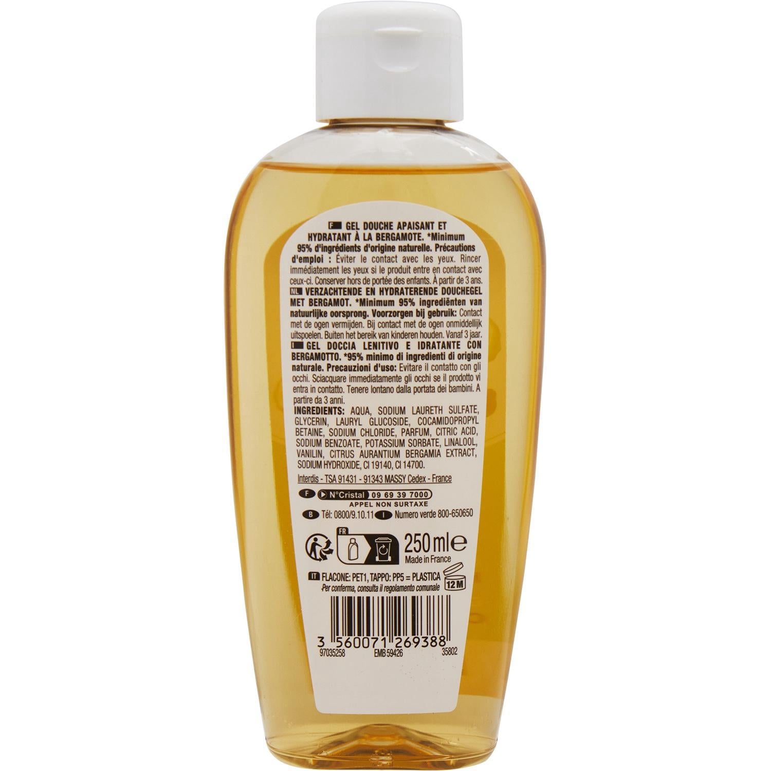Gel douche apaisant et hydratant à la bergamote Hydratant Bergamote NECTAR OF BEAUTY 