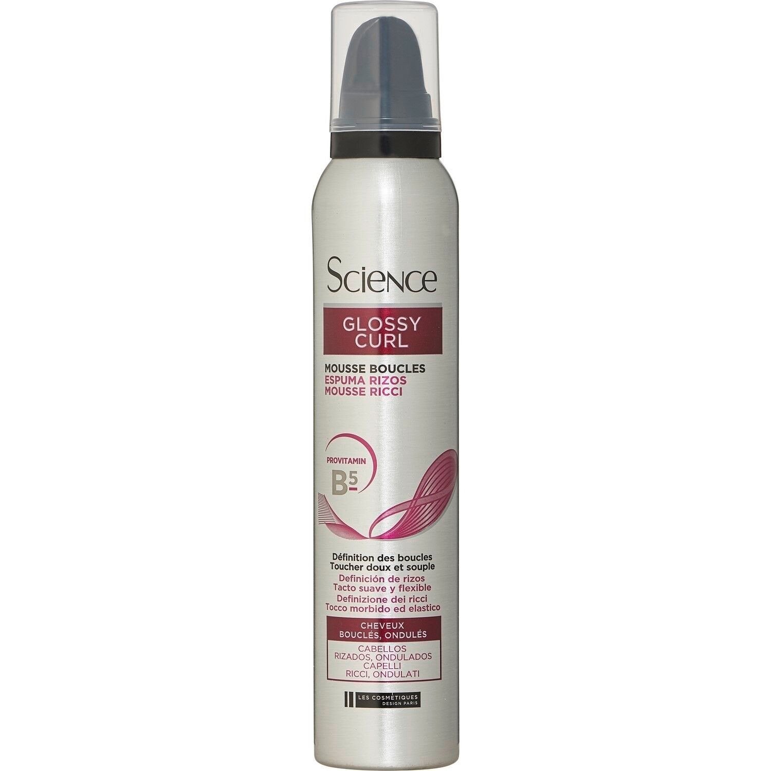 Mousse Coiffante Boucles Glossy Curl Science LES COSMETIQUES le flacon de 200mL