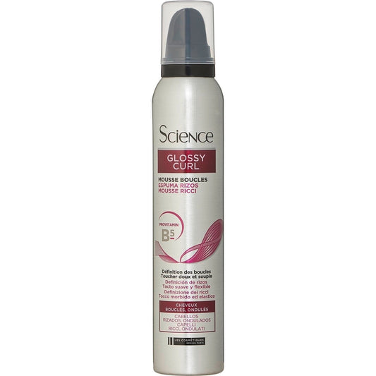 Mousse Coiffante Boucles Glossy Curl Science LES COSMETIQUES le flacon de 200mL