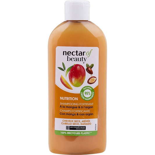 Shampoing Fortifiant Cheveux Secs Abîmés Mangue et Argan NECTAR OF BEAUTY le flacon de 400mL