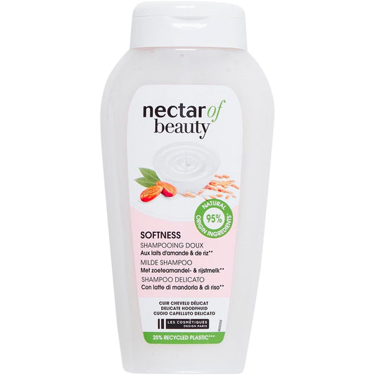 Shampoing Cheveu Délicat Lait d'Amande et de Riz NECTAR OF BEAUTY le flacon de 250mL