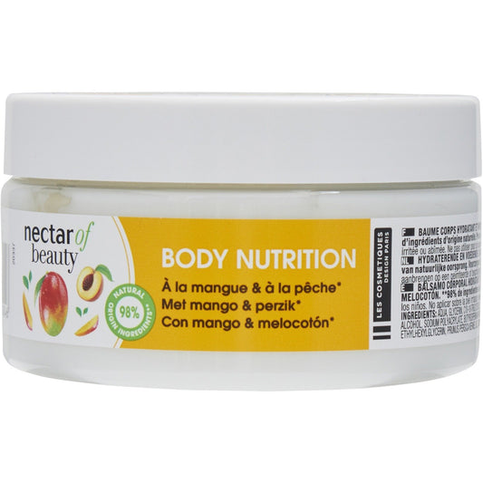 Baume Corps Nutrition Mangue Pêche NECTAR OF BEAUTY le pot de 200mL