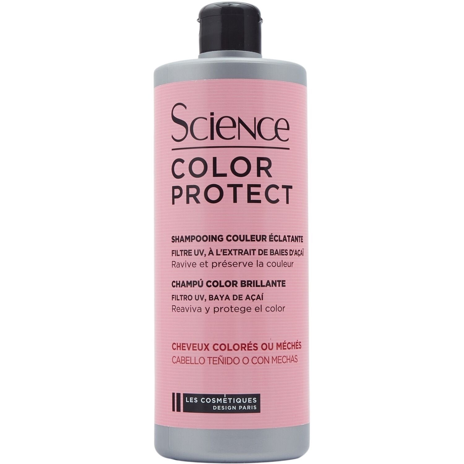 Shampoing Couleur Éclatante Cheveux Colorés Ou Méchés Filtre Uv Extrait de Baies d'Acaï SCIENCE le flacon de 750mL