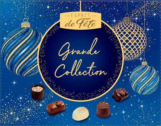 Assortiment de Chocolats Noir et au Lait ESPRIT DE FETE - Gamme de Noël 2025 la boîte de 463 g
