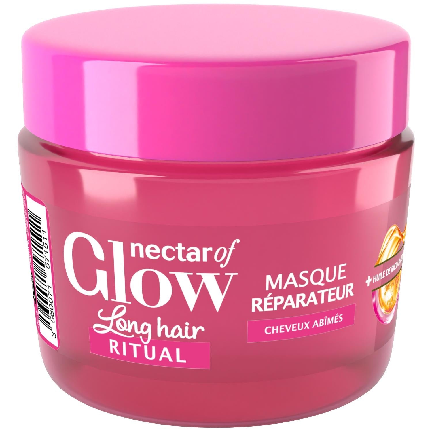 Masque réparateur à l'huile de ricin et à la kératine pour cheveux abîmés NESTAR OF GLOW 