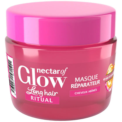 Masque réparateur à l'huile de ricin et à la kératine pour cheveux abîmés NESTAR OF GLOW 