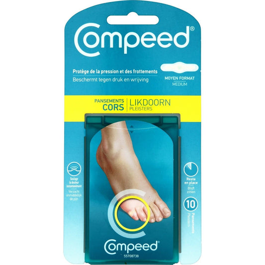 Pansements Cors Moyen Format COMPEED les 10 pansements