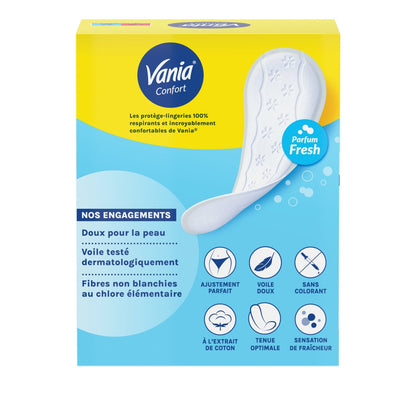 VANIA Normal Comfort Panty Liners Fresh Scent Breathable