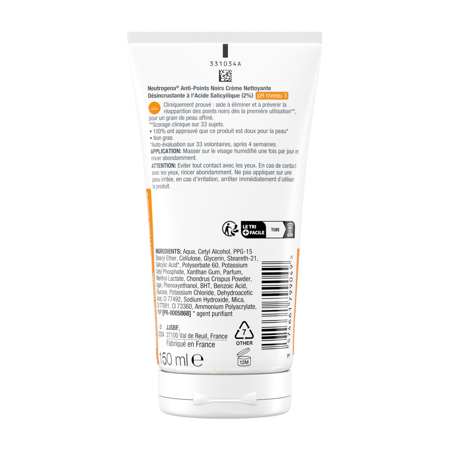 Anti-Blackhead Facial Care Deep Cleansing Cream with Salicylic Acid NEUTROGENA