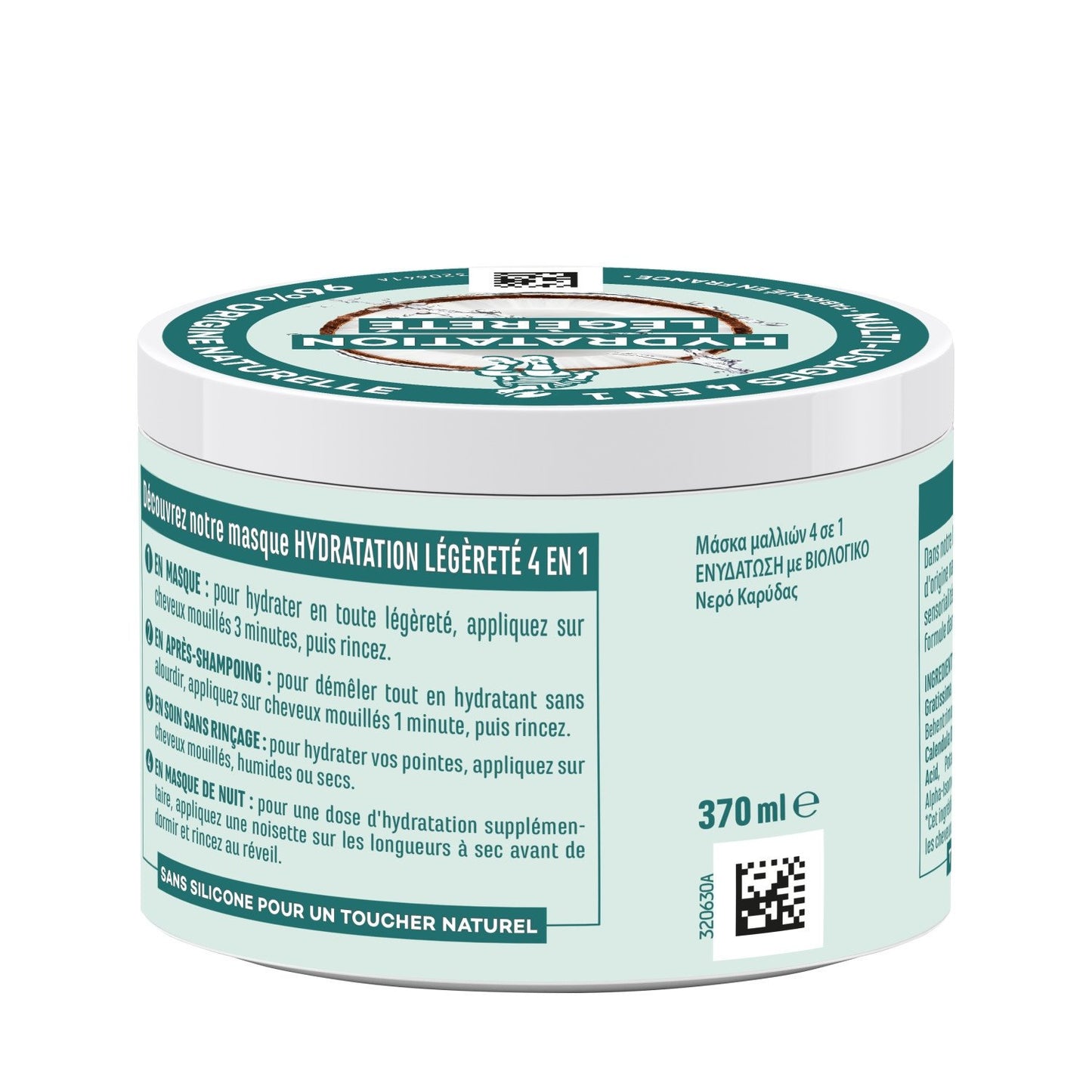 Masque Capillaire Hydratation Eau de Coco Multi-Usage 4 en 1 LE PETIT MARSEILLAIS