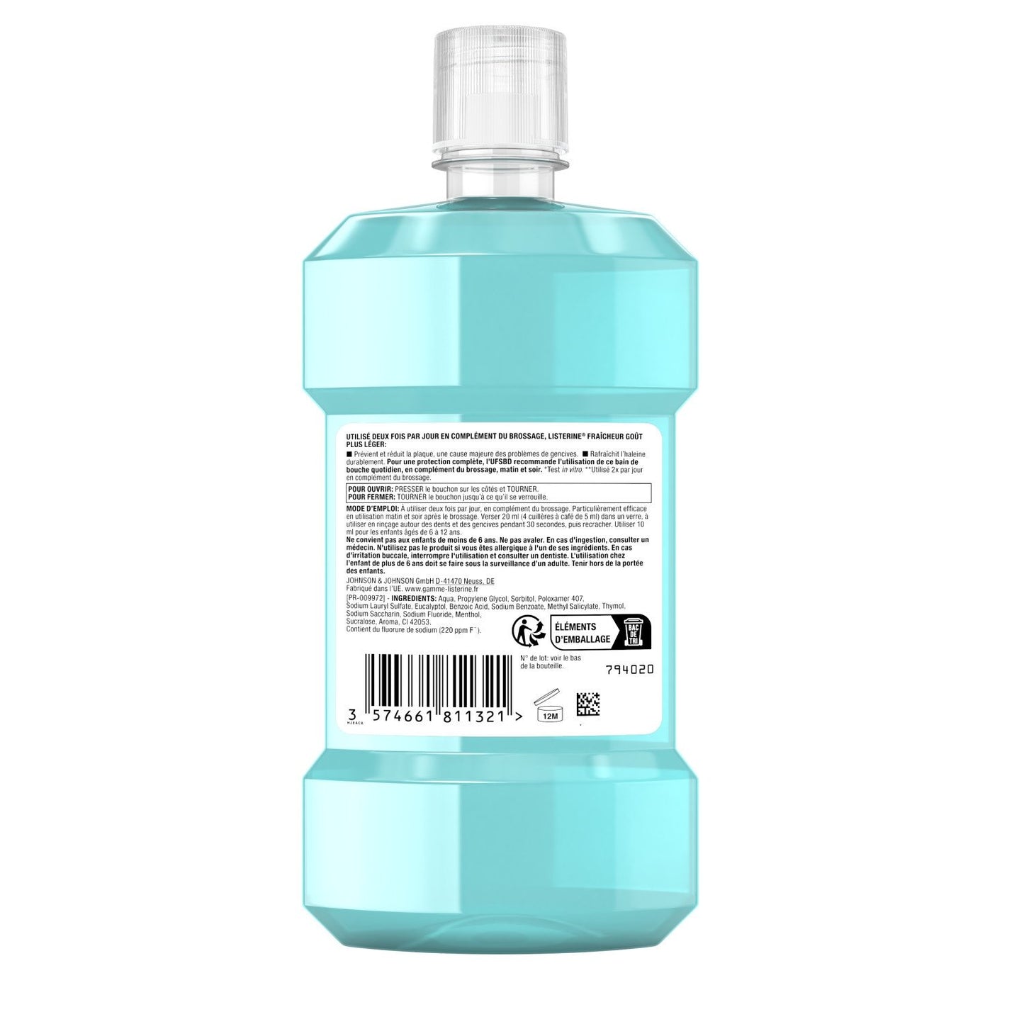Bain de Bouche Haleine Fraiche Sans Alcool LISTERINE