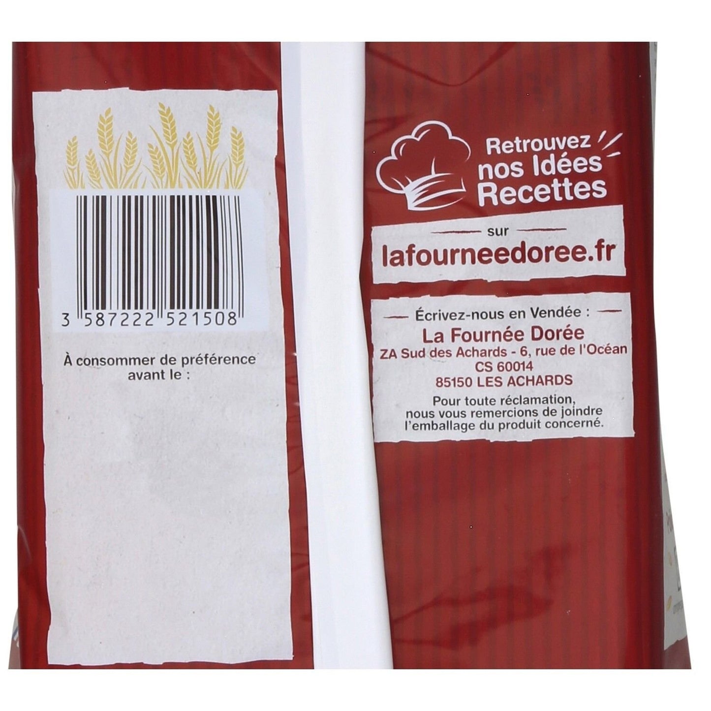 Brioche Tranchée Crème Fraîche LA FOURNEE DOREE