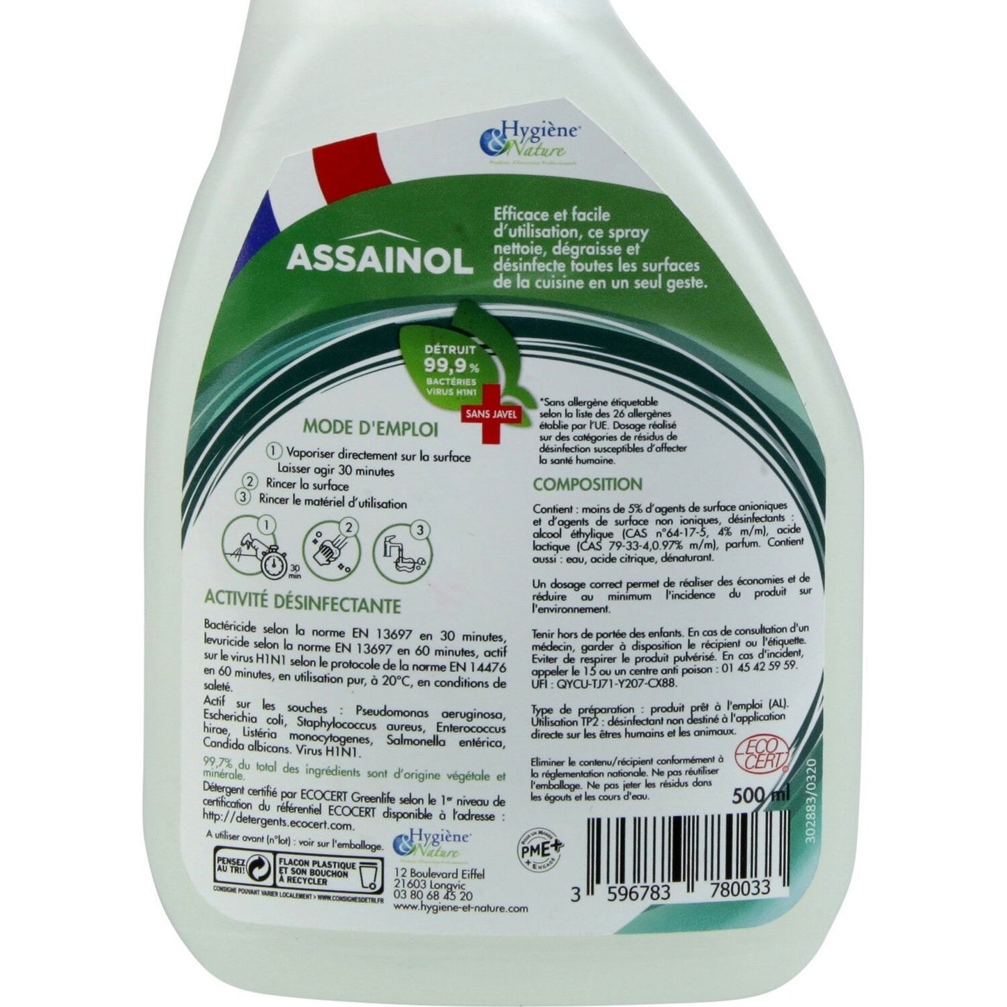 ASSAINOL Household Cleaner, Degreaser, Disinfectant, Kitchen Cleaner