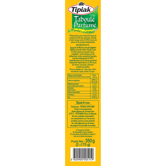 Préparation pour Taboulé Menthe Citron TIPIAK