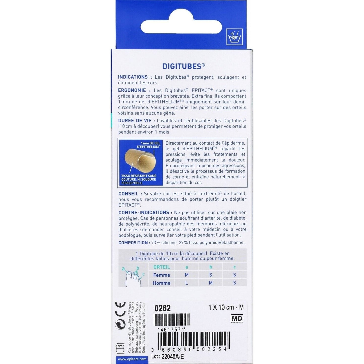 Soin Doigt Protection Confort Epithelium 26 Taille M EPITACT 