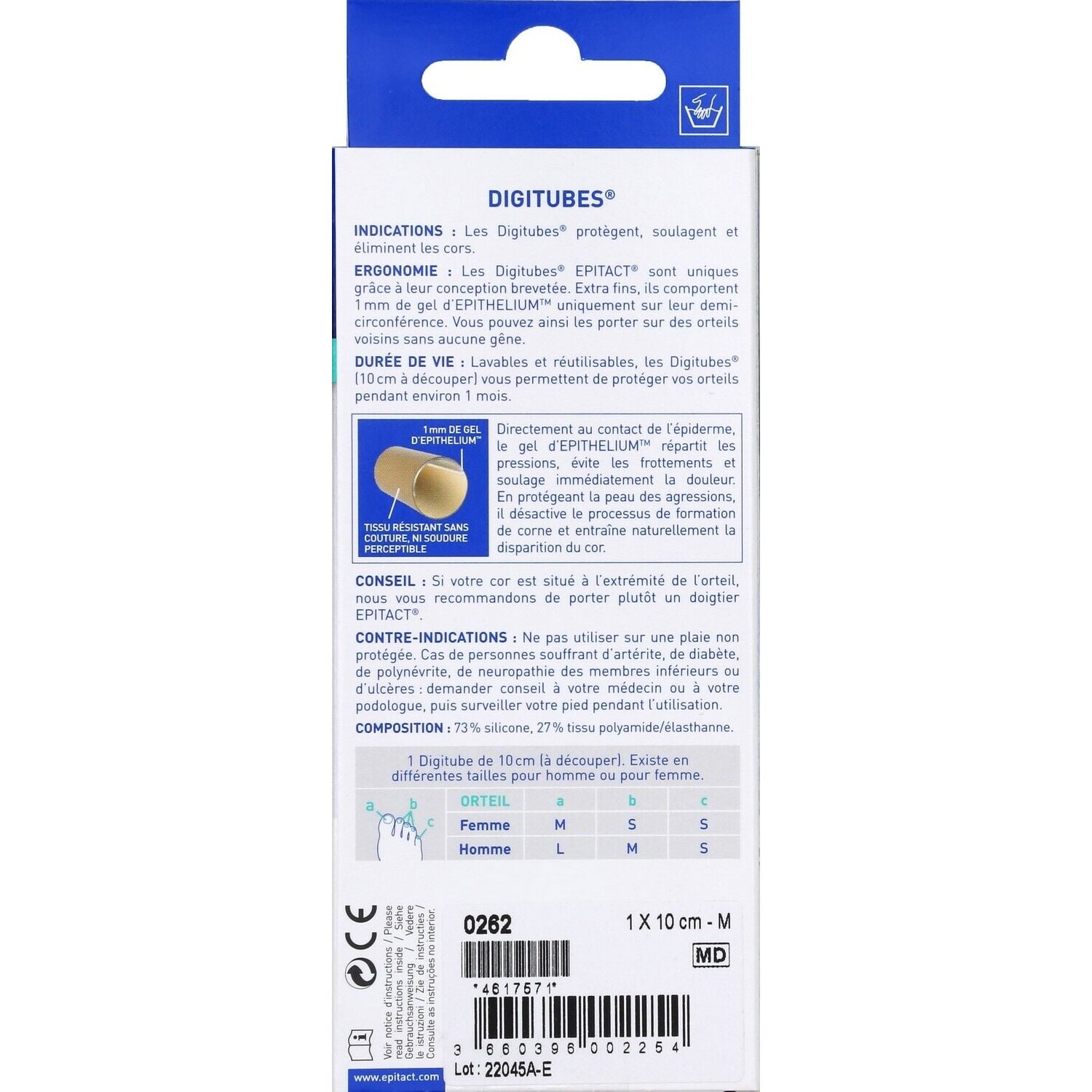 Soin Doigt Protection Confort Epithelium 26 Taille M EPITACT 