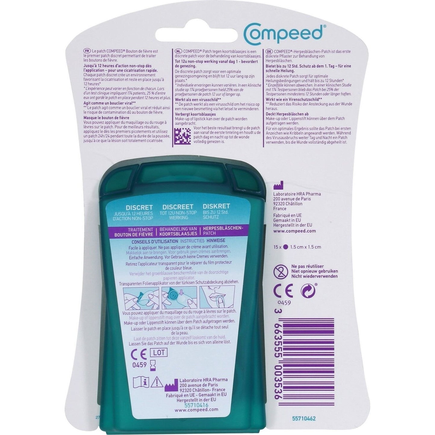 Patch Bouton de Fièvre Invisible Discret COMPEED