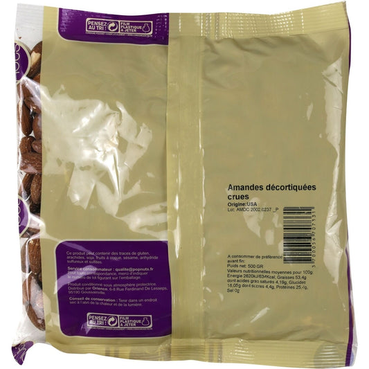POP NUTS Raw Shelled Almonds