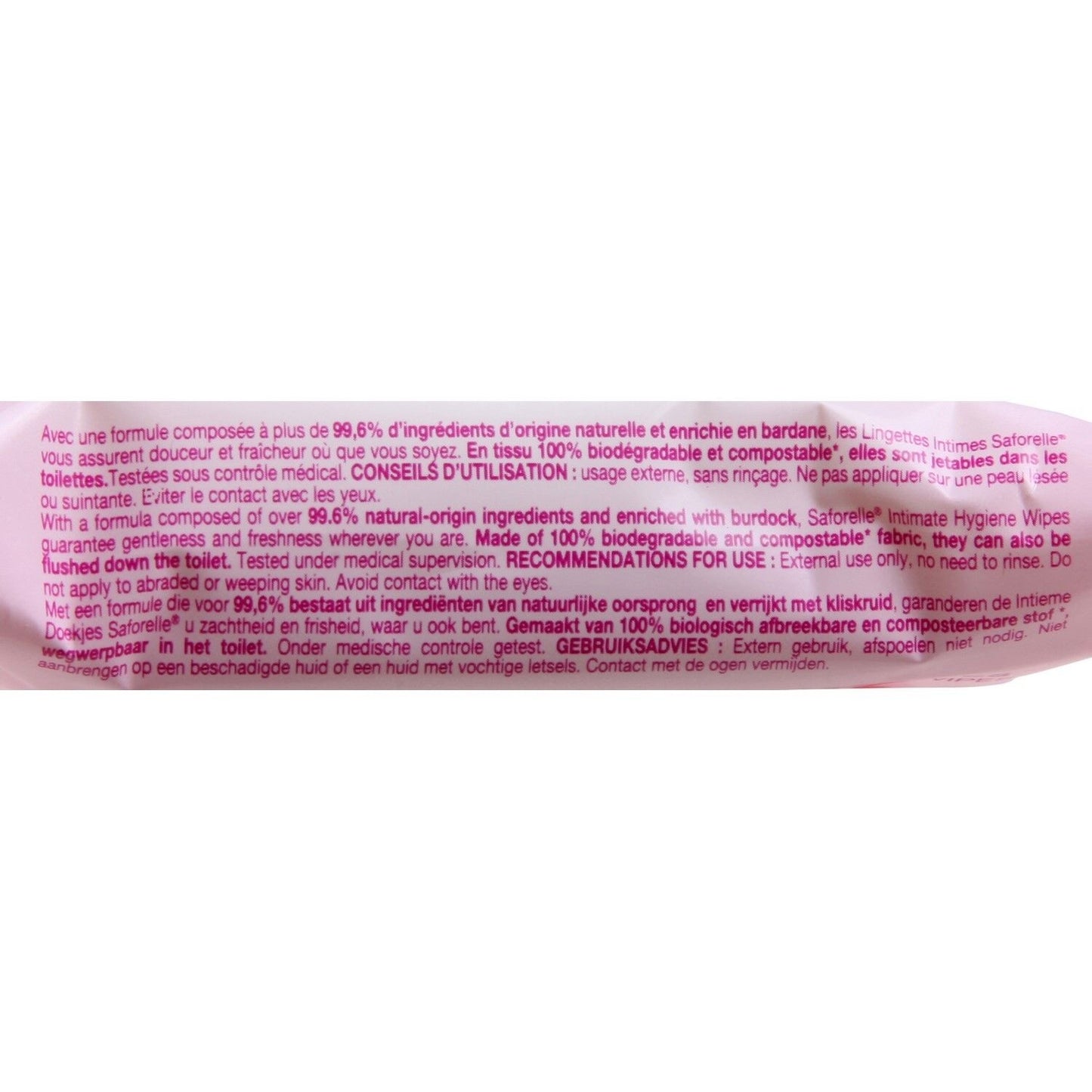 SAFORELLE Freshness and Softness Intimate Wipes