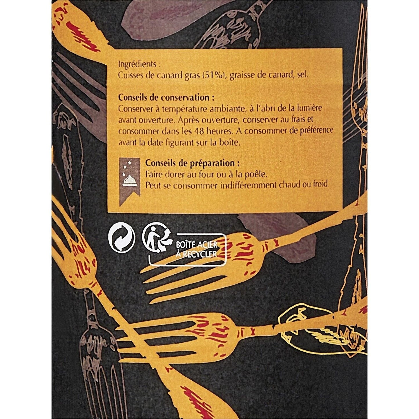 Confit de Canard 2 Cuisses METS DES ROIS