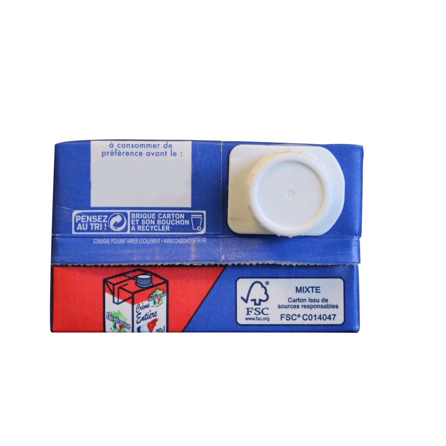 Lait Demi-Ecreme Stérilisé UHT FAIREFRANCE