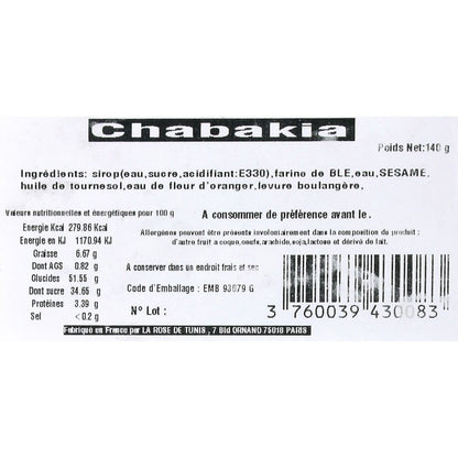 Chabakia THE ROSE OF TUNIS
