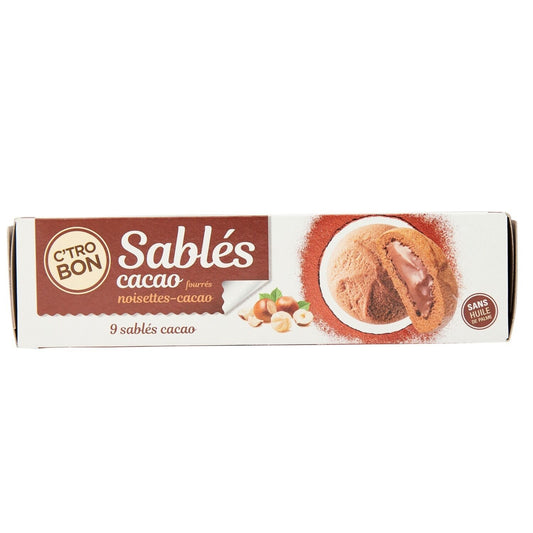 Sablés Cacao Fourrés Noisette-Cacao C'TRO BON
