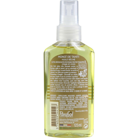 Monoi de Tahiti Dry Oil SPF 15 PARASOL