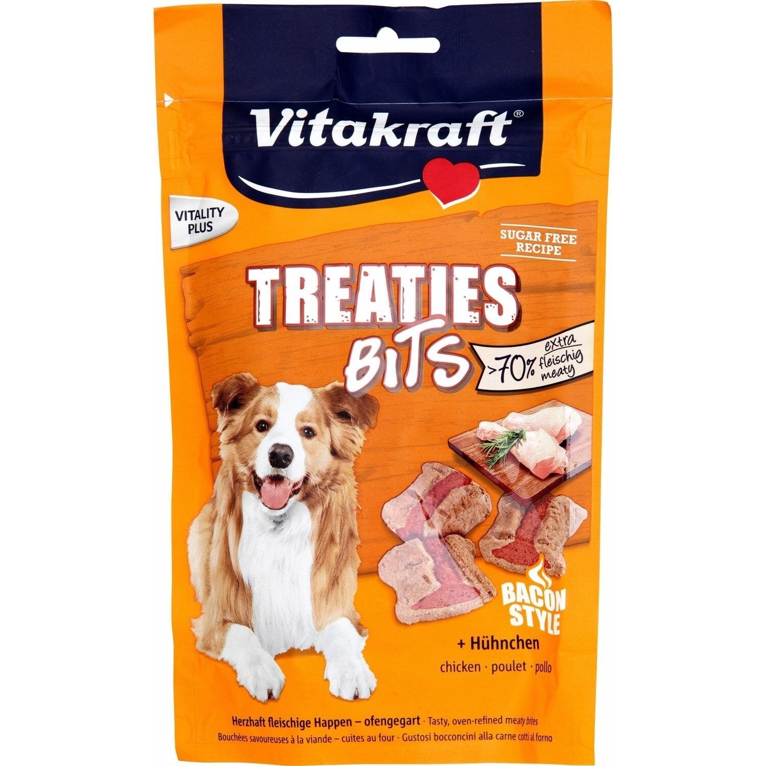 Friandises pour Chien Adulte Poulet Treaties Bits VITAKRAFT le sachet de 120 g