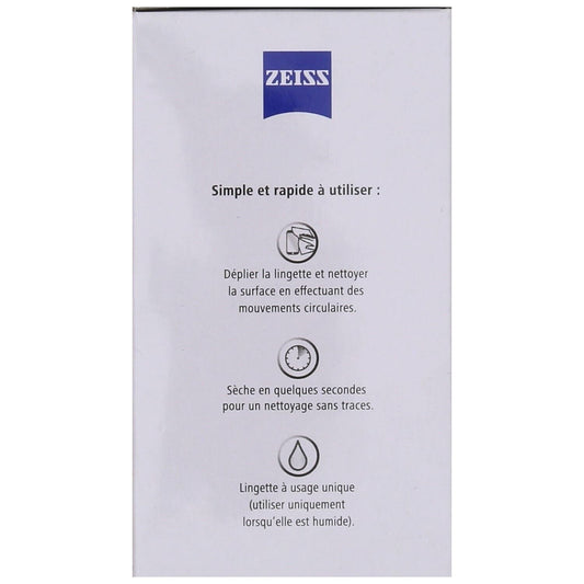 Lingettes Optiques Nettoyantes Antibactériennes ZEISS