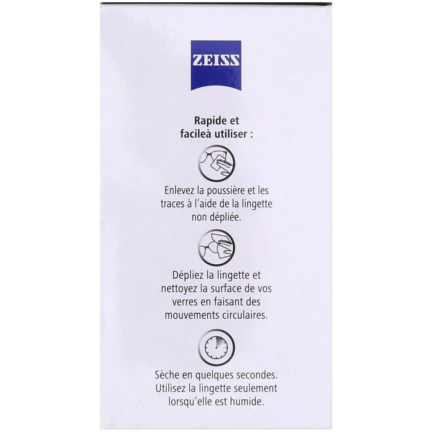 Lingettes Optique Nettoyante Antibactérienne ZEISS