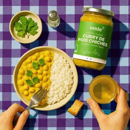 Curry de pois chiche carotte patate douce bio OMIE
